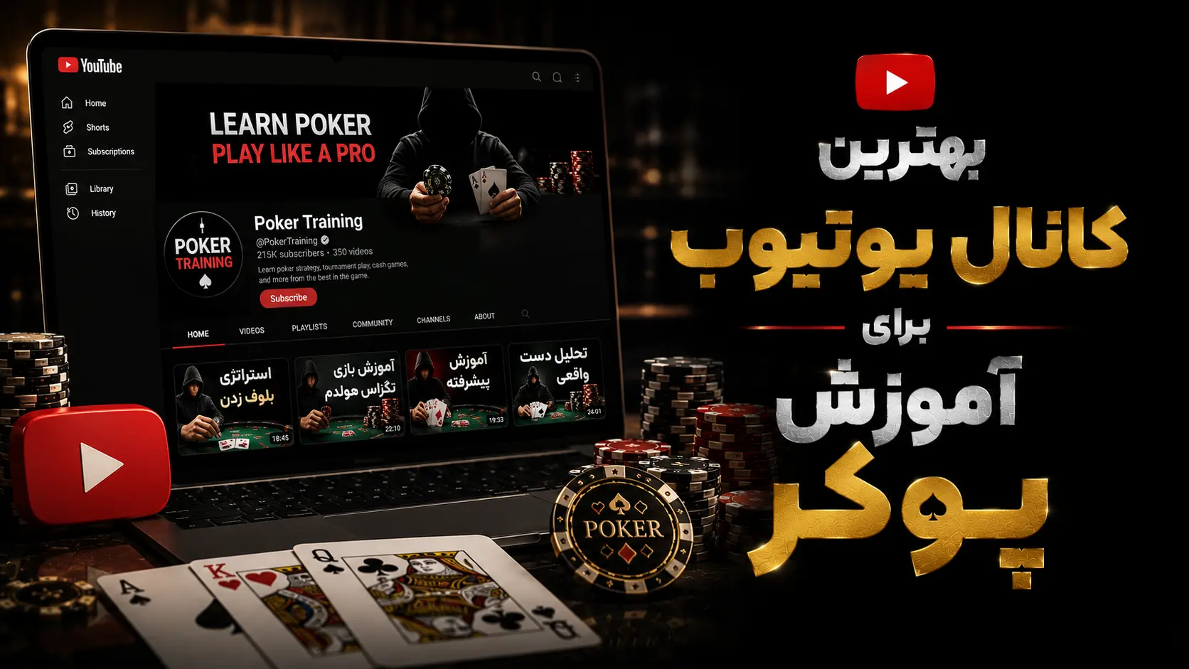 بهترین کانال یوتیوب برای آموزش پوکر
